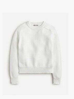 J.Crew White Crewneck Women's Sweater
